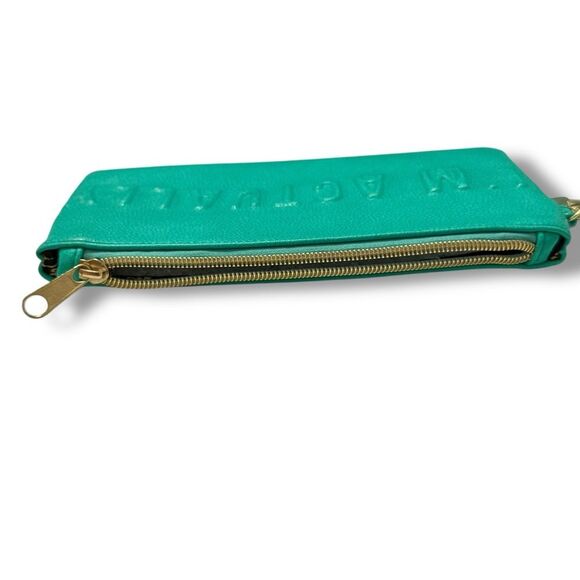 Disney The Little Mermaid I’m Actually A Mermaid Teal Clutch Wallet wShell Charm - Picture 5 of 9